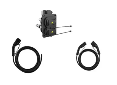 CCS2-Ladebuchse und CCS2-Ladestecker